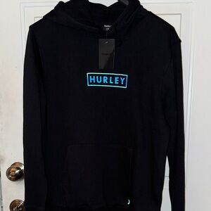 Hurley Men's Black Hoodie Size Large